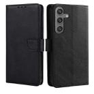 For Samsung Galaxy S24 5G Calf Texture Buckle Flip Leather Phone Case(Black) - 1