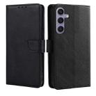 For Samsung Galaxy S24+ 5G Calf Texture Buckle Flip Leather Phone Case(Black) - 1