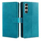 For Sony Xperia 1 VI Calf Texture Buckle Flip Leather Phone Case(Light Blue) - 1