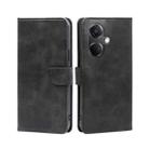 For OnePlus Nord CE 3 5G Calf Texture Buckle Flip Leather Phone Case(Black) - 1