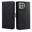 For OnePlus Ace 3 Pro 5G Calf Texture Buckle Flip Leather Phone Case(Black) - 1