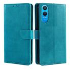 For OnePlus Nord CE 4 Lite 5G Calf Texture Buckle Flip Leather Phone Case(Light Blue) - 1