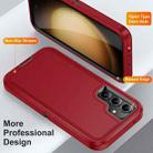 For Samsung Galaxy S23 FE 5G Life Waterproof Rugged Phone Case(Red + Black) - 3