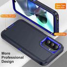 For Samsung Galaxy A26 5G Life Waterproof Rugged Phone Case(Dark Blue + Royal Blue) - 3