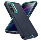 For Samsung Galaxy A36 5G Life Waterproof Rugged Phone Case(Dark Blue + Light Blue) - 2