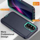 For Samsung Galaxy A36 5G Life Waterproof Rugged Phone Case(Dark Blue + Light Blue) - 3