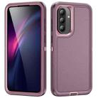 For Samsung Galaxy A36 5G Life Waterproof Rugged Phone Case(Purple + Pink) - 1