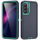 For Samsung Galaxy A56 5G Life Waterproof Rugged Phone Case(Dark Blue + Light Blue) - 1