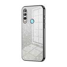 For Huawei Enjoy 10 Plus / P Smart Z Gradient Glitter Powder Electroplated Phone Case(Black) - 1