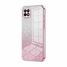 For Huawei Enjoy 20 / nova Y60 Gradient Glitter Powder Electroplated Phone Case(Pink) - 1