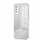 For Huawei Enjoy 20 Pro / Enjoy Z 5G Gradient Glitter Powder Electroplated Phone Case(Transparent) - 1