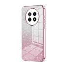 For Huawei Enjoy 60X / nova Y91 Gradient Glitter Powder Electroplated Phone Case(Pink) - 1