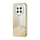 For Huawei Enjoy 60X / nova Y91 Gradient Glitter Powder Electroplated Phone Case(Gold) - 1