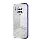 For Huawei Mate 30 Gradient Glitter Powder Electroplated Phone Case(Purple) - 1