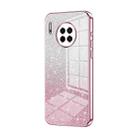 For Huawei Mate 30 Gradient Glitter Powder Electroplated Phone Case(Pink) - 1