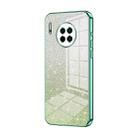 For Huawei Mate 30 Gradient Glitter Powder Electroplated Phone Case(Green) - 1