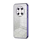 For Huawei Mate 40 Pro Gradient Glitter Powder Electroplated Phone Case(Purple) - 1