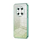 For Huawei Mate 40 Pro Gradient Glitter Powder Electroplated Phone Case(Green) - 1