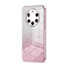 For Huawei Mate 40 RS  Gradient Glitter Powder Electroplated Phone Case(Pink) - 1