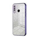 For Huawei nova 4e / P30 lite Gradient Glitter Powder Electroplated Phone Case(Purple) - 1