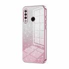 For Huawei nova 4e / P30 lite Gradient Glitter Powder Electroplated Phone Case(Pink) - 1