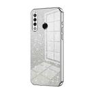 For Huawei nova 4e / P30 lite Gradient Glitter Powder Electroplated Phone Case(Silver) - 1