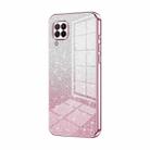 For Huawei nova 6 SE / P40 lite 4G Gradient Glitter Powder Electroplated Phone Case(Pink) - 1