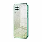 For Huawei nova 6 SE / P40 lite 4G Gradient Glitter Powder Electroplated Phone Case(Green) - 1