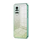For Huawei nova 8 4G / 5G Gradient Glitter Powder Electroplated Phone Case(Green) - 1