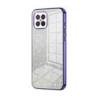 For Huawei nova 8 SE / Honor Play 5 5G Gradient Glitter Powder Electroplated Phone Case(Purple) - 1
