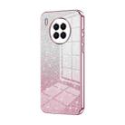 For Huawei nova 8i / Honor 50 Lite Gradient Glitter Powder Electroplated Phone Case(Pink) - 1