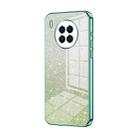 For Huawei nova 8i / Honor 50 Lite Gradient Glitter Powder Electroplated Phone Case(Green) - 1