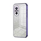 For Huawei nova 9 SE Gradient Glitter Powder Electroplated Phone Case(Purple) - 1