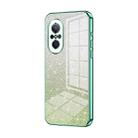 For Huawei nova 9 SE Gradient Glitter Powder Electroplated Phone Case(Green) - 1
