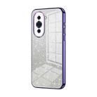 For Huawei nova 10 Gradient Glitter Powder Electroplated Phone Case(Purple) - 1