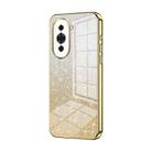 For Huawei nova 10 Gradient Glitter Powder Electroplated Phone Case(Gold) - 1