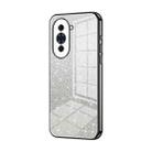 For Huawei nova 10 Gradient Glitter Powder Electroplated Phone Case(Black) - 1