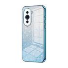 For Huawei nova 10 Pro Gradient Glitter Powder Electroplated Phone Case(Blue) - 1