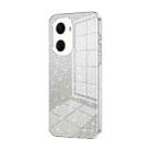 For Huawei nova 10 SE Gradient Glitter Powder Electroplated Phone Case(Transparent) - 1
