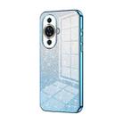 For Huawei nova 11 Gradient Glitter Powder Electroplated Phone Case(Blue) - 1