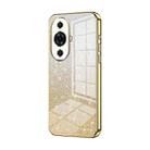 For Huawei nova 11 Pro / 11 Ultra Gradient Glitter Powder Electroplated Phone Case(Gold) - 1