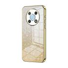 For Huawei nova Y90 / Enjoy 50 Pro Gradient Glitter Powder Electroplated Phone Case(Gold) - 1