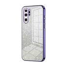 For Huawei P30 Pro Gradient Glitter Powder Electroplated Phone Case(Purple) - 1