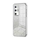 For Huawei P40 Pro Gradient Glitter Powder Electroplated Phone Case(Silver) - 1