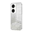 For Huawei nova 12 SE Gradient Glitter Powder Electroplated Phone Case(Transparent) - 1