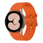 For Samsung Galaxy Watch 6 / 6 Classic Colorful Buckle Silicone Sport Watch Band(Orange) - 1