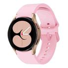 For Samsung Galaxy Watch 6 / 6 Classic Colorful Buckle Silicone Sport Watch Band(Soft Powder) - 1