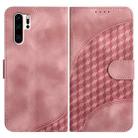 For Huawei P30 Pro YX0060 Elephant Head Embossed Phone Leather Case with Lanyard(Pink) - 1