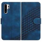 For Huawei P30 Pro YX0060 Elephant Head Embossed Phone Leather Case with Lanyard(Royal Blue) - 1