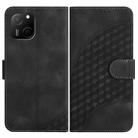 For Huawei Maimang A20 YX0060 Elephant Head Embossed Phone Leather Case with Lanyard(Black) - 1